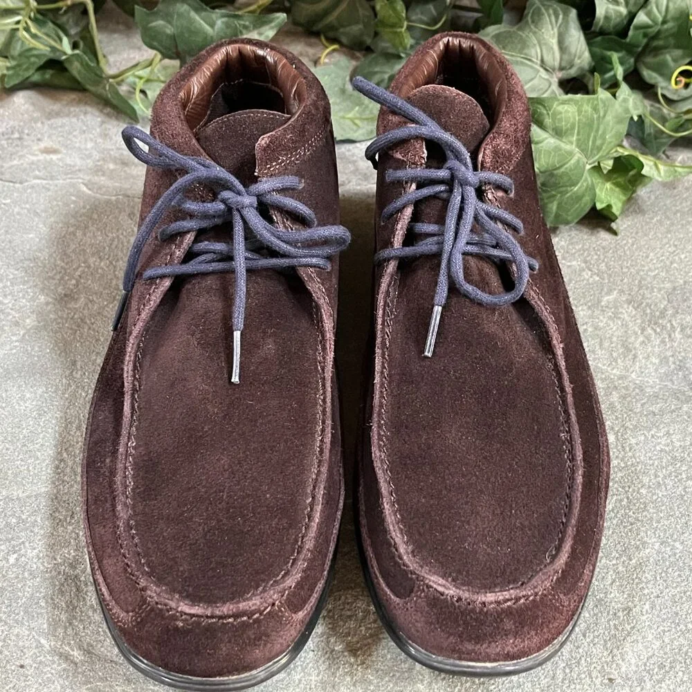 Cole Haan Air Jameson Chukka Ankle Boots Dark Brown Suede Men's Size 10.5 M